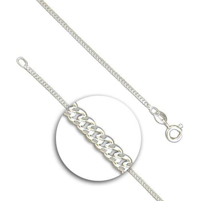 Fine Sterling Silver Curb Chain, Available In Various Lengths