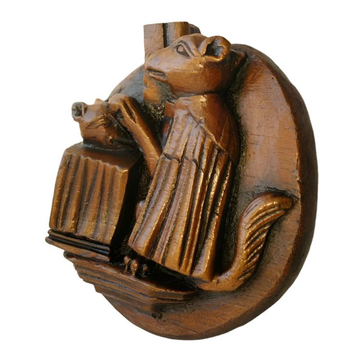 Fox Saying Grace Worcester Cathedral, Replica Church Woodcarving 17cm / 6.75 Inches High