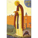 Orthodox Icons Saint Fursey of Burgh Castle, Mounted Icon Print