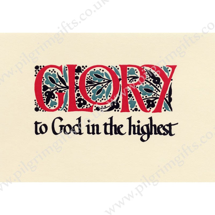 Glory To God Greetings Card