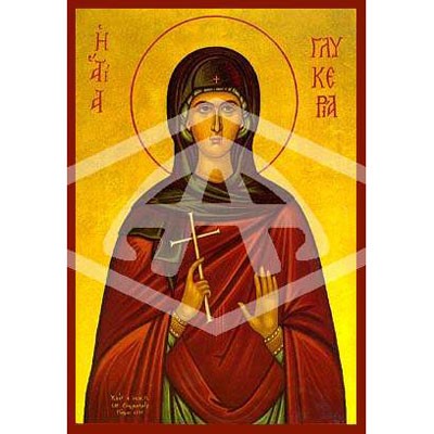 Glyceria The Martyr, Mounted Icon Print Available In 2 Sizes