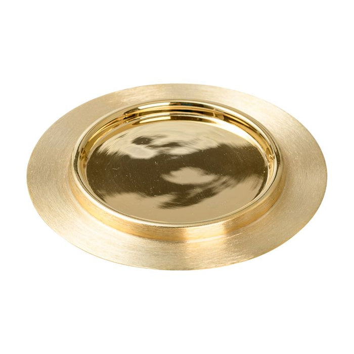 Gold Plated Communion Host Plate, 18.5cm / 7.25 Inches Diameter