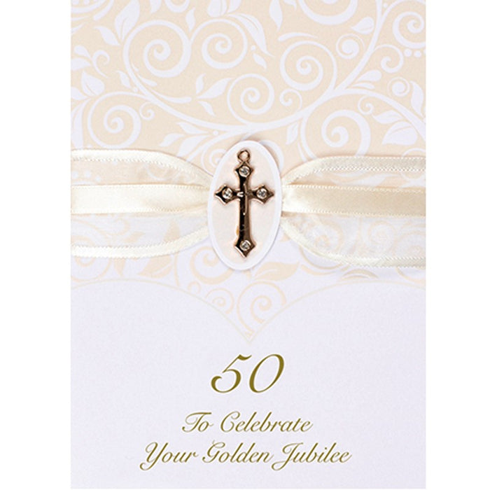 To Celebrate Your Golden Jubilee 50 Years Anniversary Greetings Card