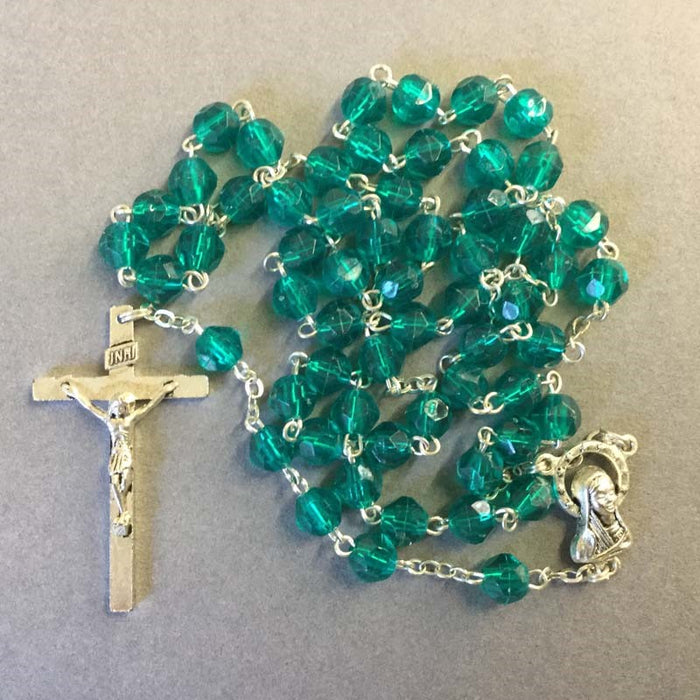 Green Acrylic Rosary 5mm Beads