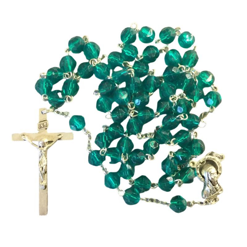 Green Coloured Rosary Beads