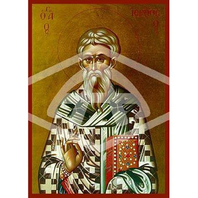 Hierotheus Bishop of Athens, Mounted Icon Print Size: 14cm x 20cm