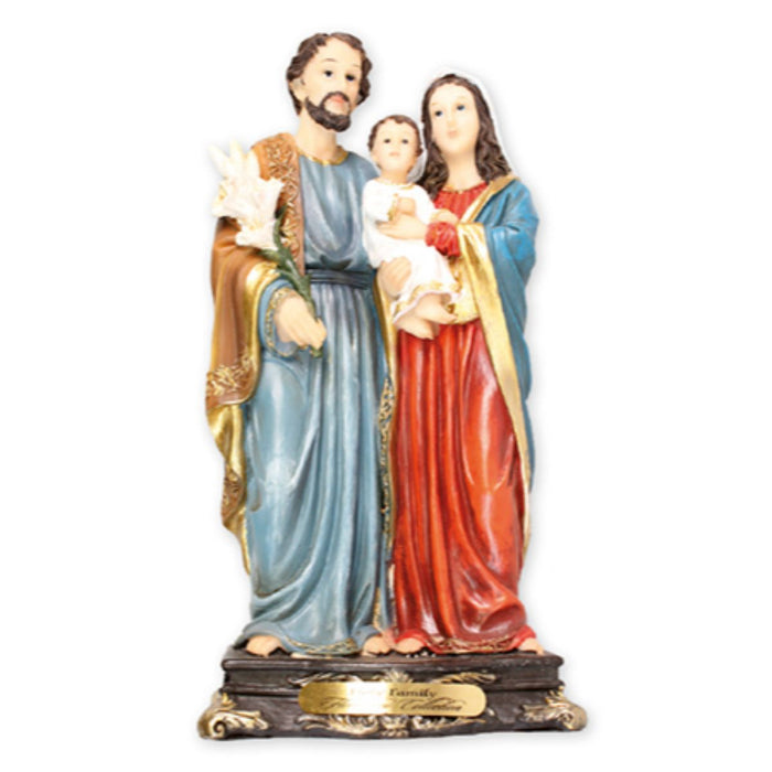 Holy Family Statue 12cm - 5 Inches High Resin Cast Figurine Catholic Statue
