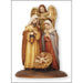 Christmas Crib Figures, Holy Family Nativity Crib Figures With Angel, Hand Painted 7.5cm - 3 Inches High Resin Cast