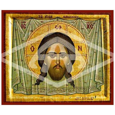 The Holy Napkin, Mounted Icon Print Size 20cm x 26cm
