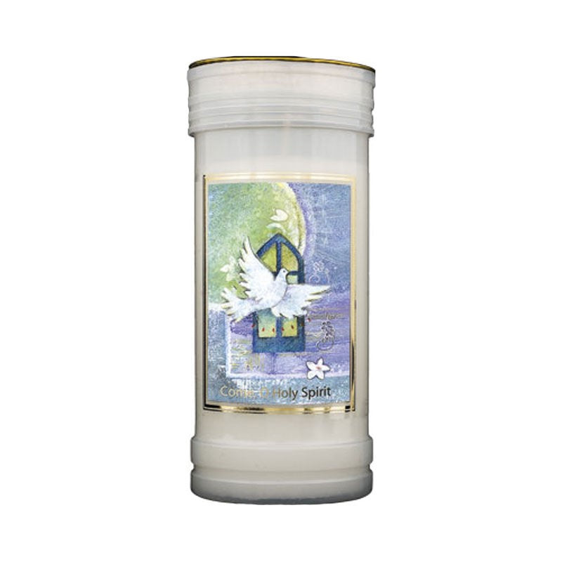 Holy Spirit Prayer Candle, Burning Time Approximately 72 Hours Pilgrim Shop Walsingham