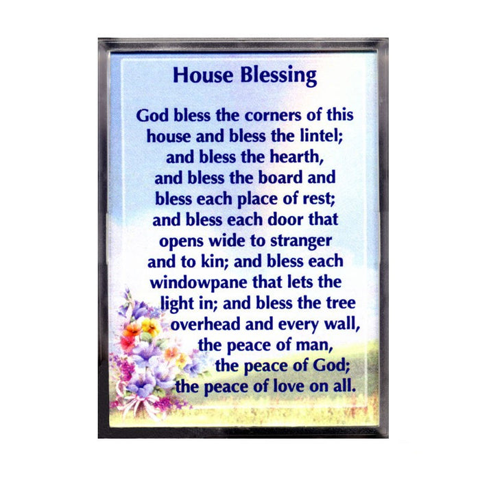 House Blessing, Prayer Magnet 8cm High