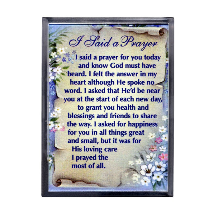 I Said A For You Prayer Magnet 8cm High | Pilgrim Shop Walsingham — Pilgrim