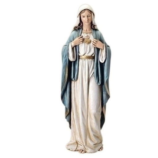 Statues Catholic Saints, Immaculate Heart 92cm - 37 Inches High Resin Cast Figurine Catholic Statue of Mary Statue 37 Inches High