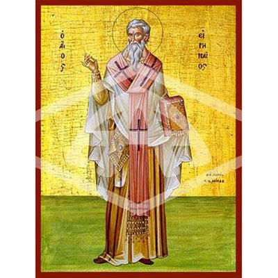 Irenaeus, Bishop of Lougdounon (Lyon) Mounted Icon Print Size: 20cm x 26cm