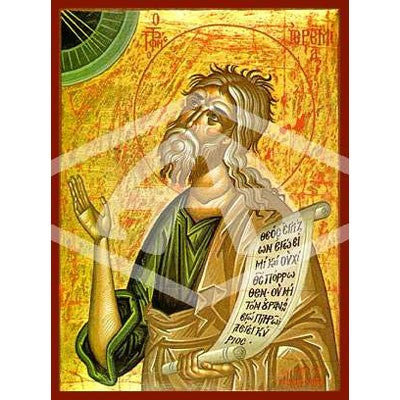 Jeremiah Holy Prophet, Mounted Icon Print Size 10cm x 14cm