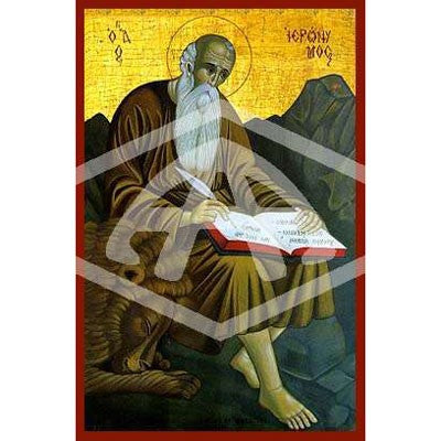 Jerome, Mounted Icon Print Size: 14cm x 20cm