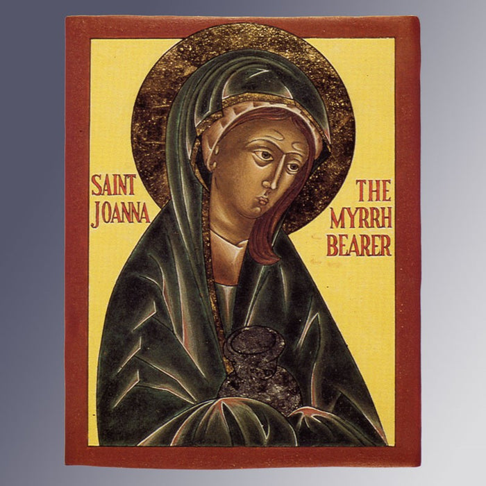 Orthodox Icons Joanna the Myrrh Bearer, Mounted Icon Print