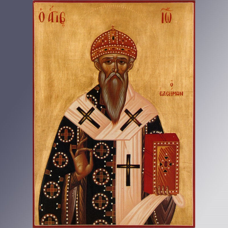 St. John the Almsgiver - Mounted Icon Print - Size 10cm x 14cm ...