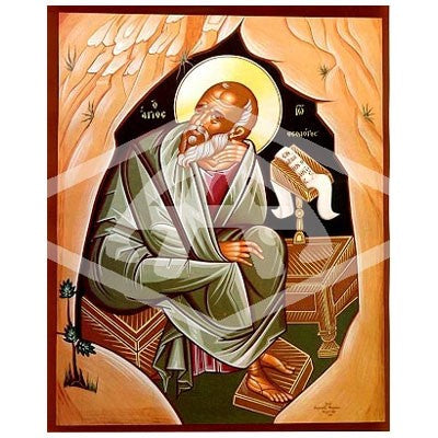 John the Apostle Evangelist and Disciple, Mounted Icon Print Size 20cm x 26cm