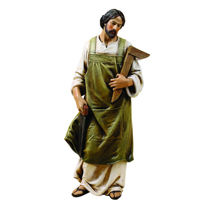Statues Catholic Saints, St Joseph The Worker Statue 25cm - 10 Inches High Resin Cast