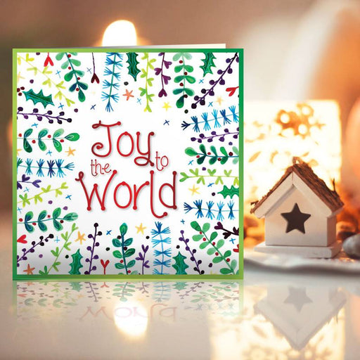 Christian Christmas Cards, Christmas Cards Pack of 10 Joy To The World, With Bible Verse Inside Luke 2:10-11