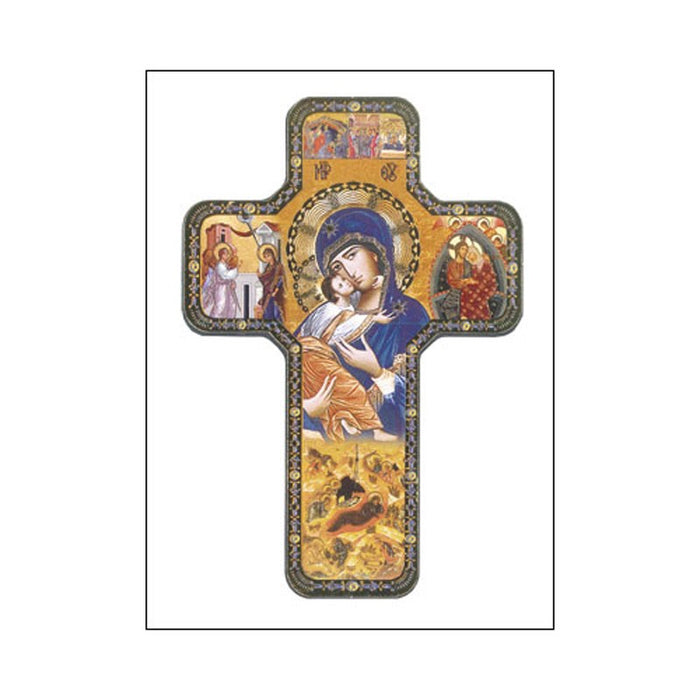 Our Lady of Perpetual Help, Mounted Icon Print Size: 18cm / 7 Inches High