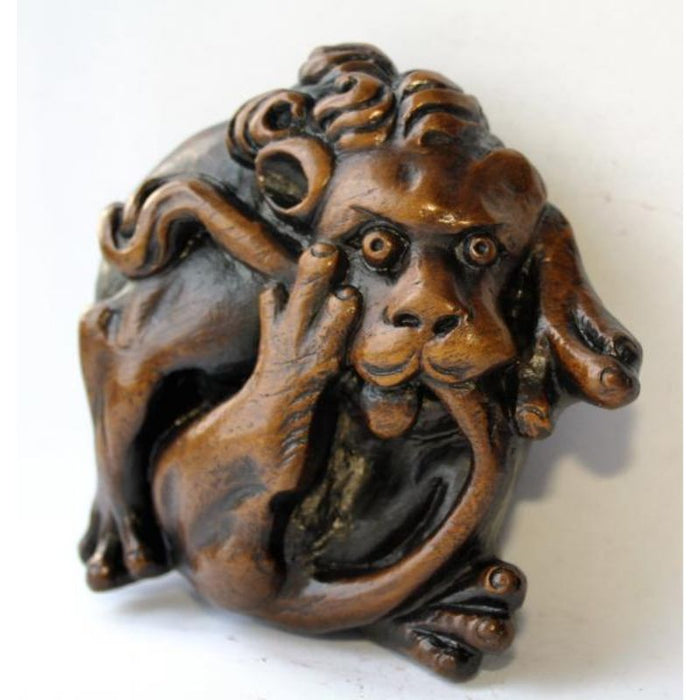 Lion chewing it's Tail Lincoln Cathedral, Replica Church Woodcarving 11cm / 4.25 Inches High
