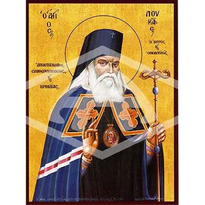 Luke Archbishop-Surgeon of Simferopol, Mounted Icon Print Size: 20cm x 26cm