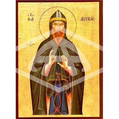 Luke of Mount SirionI, Mounted Icon Print Size: 14cm x 20cm