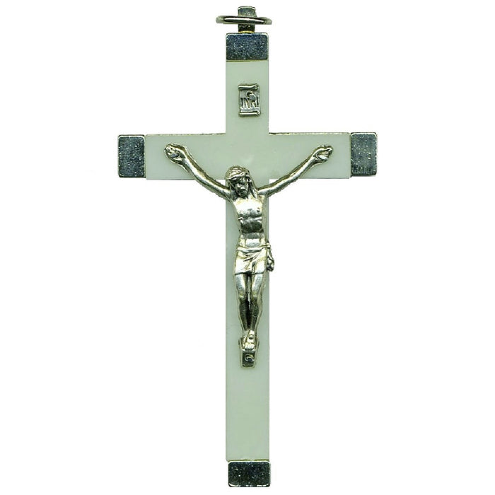Metal Luminous Glow in the Dark Crucifix 3.75 Inches High