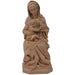 Madonna and Child Seated Statue 17cm - 7 Inches High Resin Cast Figurine Brown Catholic Statue