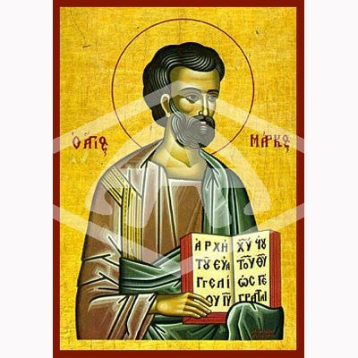 Mark the Apostle and Disciple, Mounted Icon Print Available In 2 Sizes