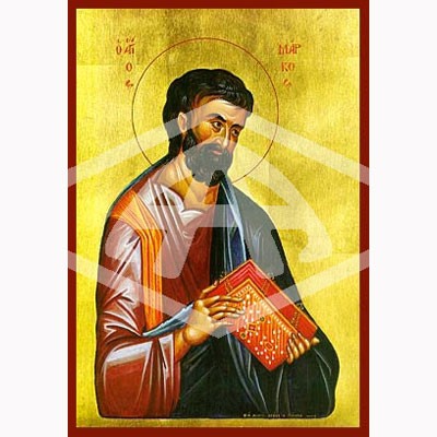 Mark the Apostle and Disciple, Mounted Icon Print Available In Various Sizes
