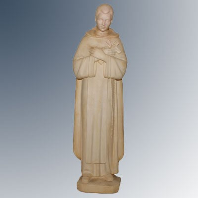 Statues Catholic Saints, St Martin de Porres Statue, Available In 2 Sizes 30 and 50cm High Unpainted Plaster