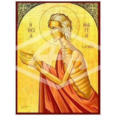 Mary of Egypt, Mounted Icon Print Size: 20cm x 26cm