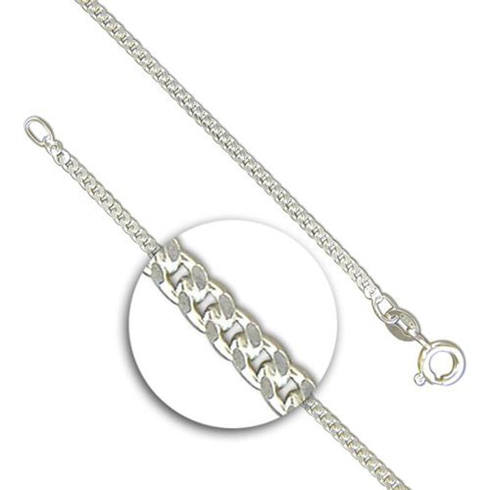 Medium Weight Sterling Silver Curb Chain, Available In Various Lengths