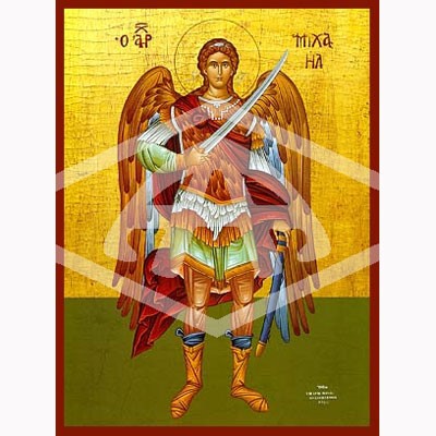 Michael the Archangel, Mounted Icon Print 20 x 26cm