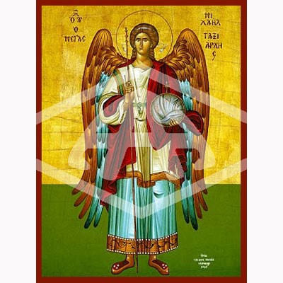 Michael the Archangel, Mounted Icon Print Available In 3 Sizes