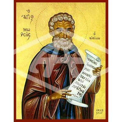 Moses of Ethiopia, Mounted Icon Print Size: 14cm x 20cm