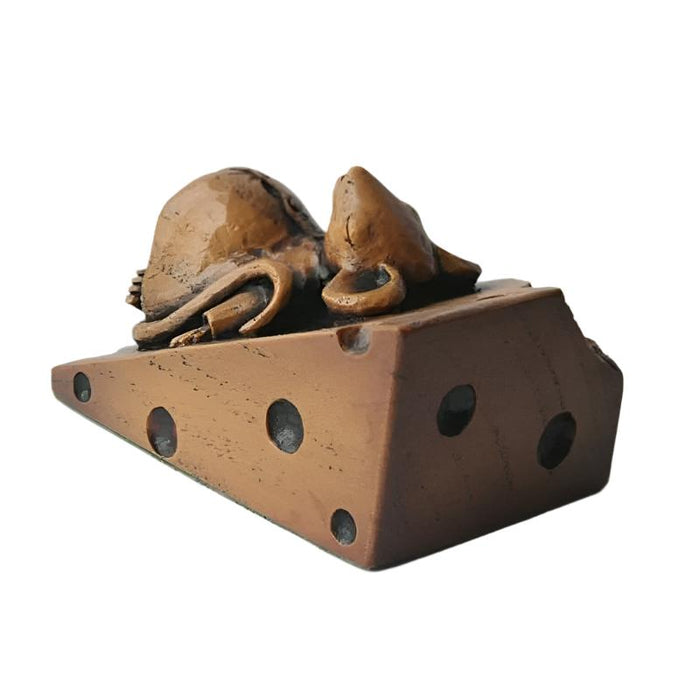 Church Mouse – Asleep on the Cheese 5 Inches in Length, Poor Church Mouse Collection