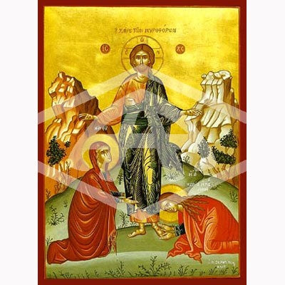 Myrrh Bearing Woman, Mounted Icon Print Size 20cm x 26cm