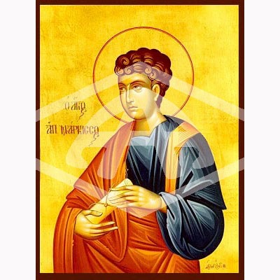 Narcissus The Apostle, Mounted Icon Print Size: 20cm x 26cm