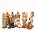 Christmas Crib Figures, Nativity Crib Figures 15cm - 6 Inches High, Set of 11 Hand Painted Pearlised Finish Resin Figures With Gold Highlights