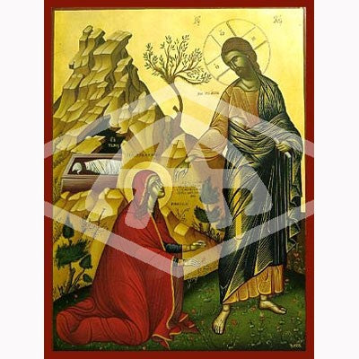 Noli Me Tangere Touch Me Not, Mounted Icon Print Size 20cm x 26cm