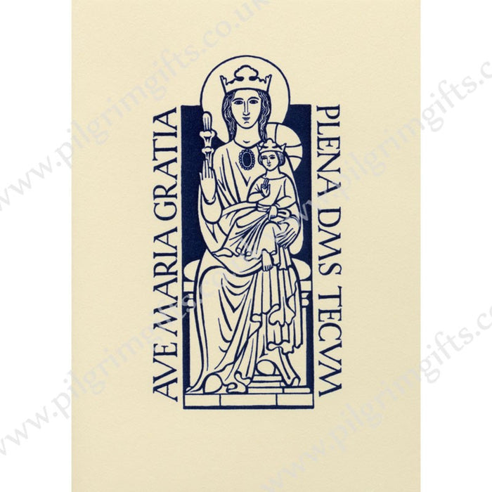 Our Lady Of Farnborough Greetings Card, Ave Maria Gratia