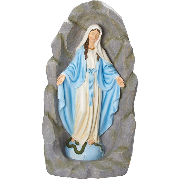 Our Lady of Grace, Garden Grotto Statue 89cm / 35 Inches High Resin Cast Figurine