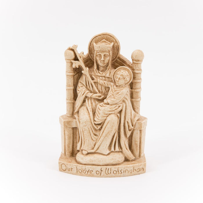 Catholic Statues, Our Lady of Walsingham Statue, 13cm - 5 Inches High Resin Cast Ivory Finish