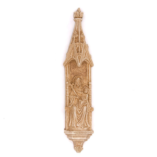 Catholic Statues, Our Lady of Walsingham Canopy Statue, 41cm - 16 Inches High Resin Cast Ivory Finish