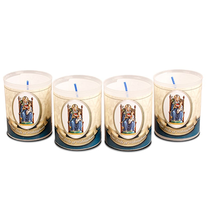Our Lady of Walsingham Prayer Candles, Burning Time Approximately 30 Hours