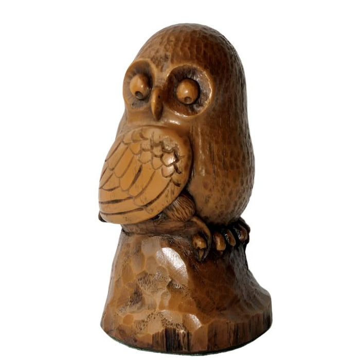 Wise Owl with Mouse, 4 Inches High, From The Poor Church Mouse Collection